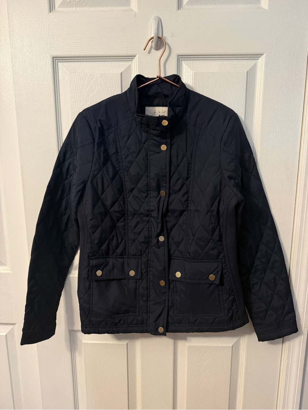 A New Day Women’s Navy Blue Diamond Quilted Chore Jacket